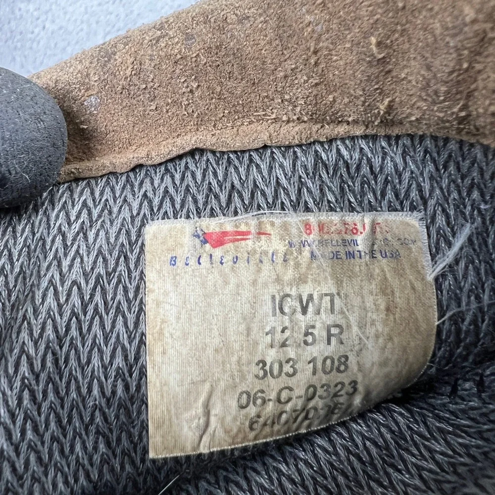 Belleville Gore-Tex ICWT Combat Boots 12.5 R Tan Men Military Tactical Suede